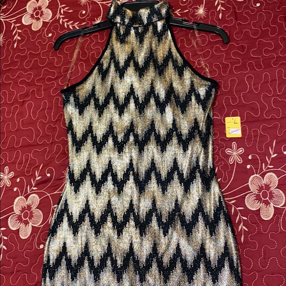 Beautiful Black and Bronze Dress